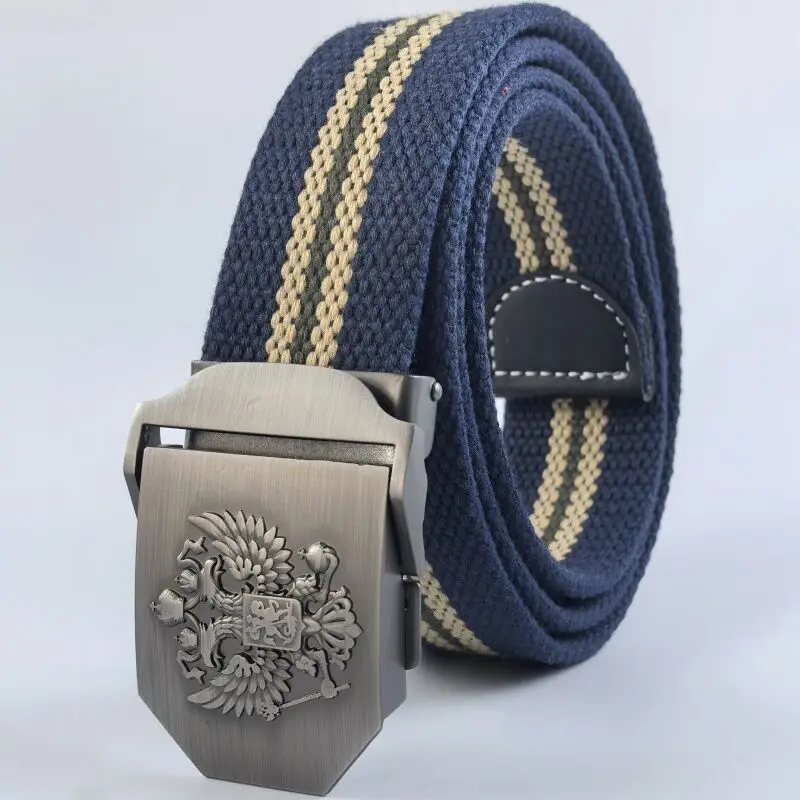Fashion Men Belt Metal buckle stripe Canvas belt luxury designer Jeans Men women belts nylon