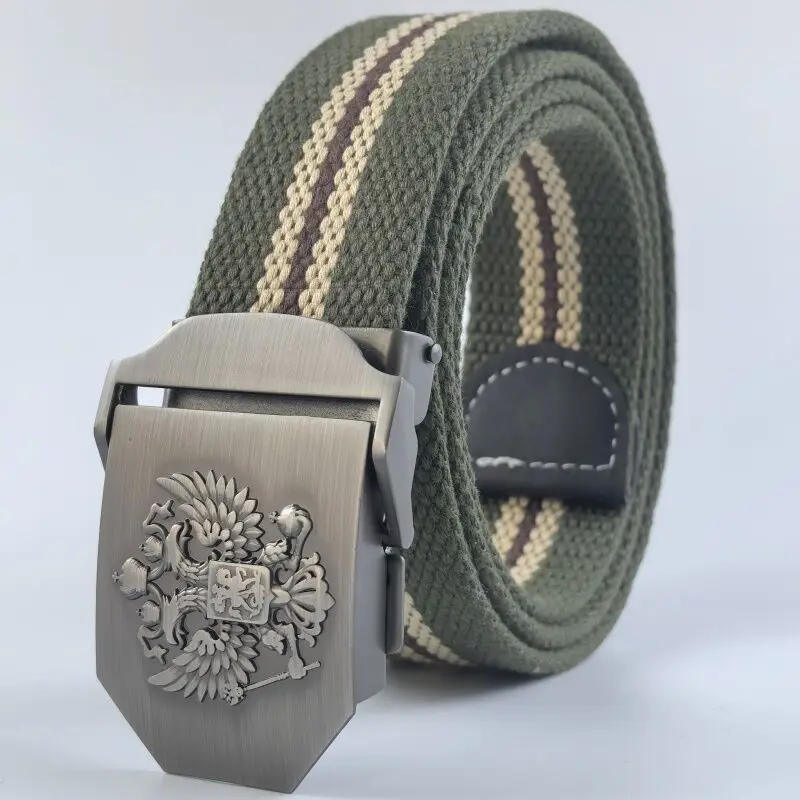 Fashion Men Belt Metal buckle stripe Canvas belt luxury designer Jeans Men women belts nylon
