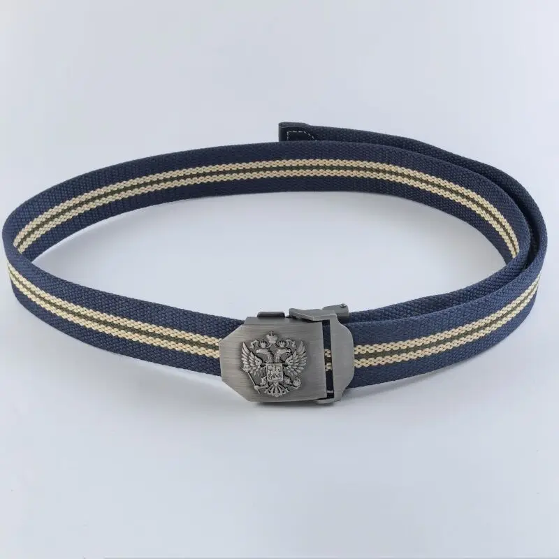 Fashion Men Belt Metal buckle stripe Canvas belt luxury designer Jeans Men women belts nylon