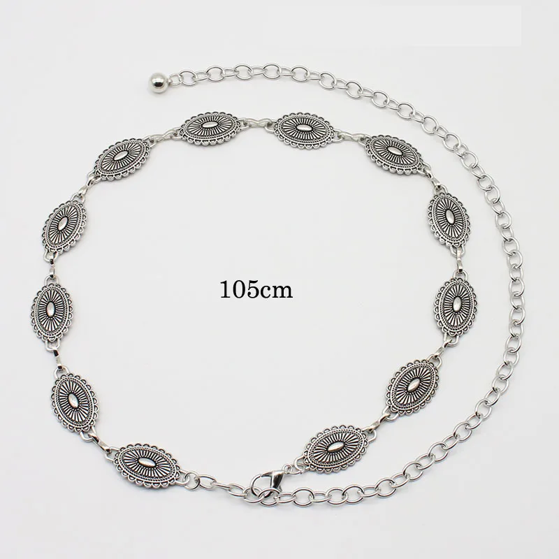 Vintage Chain Belt Summer Dress Skirt Boho Belt Versatile Sweater Chain Waist Seal Retro Fashion Decoration Belts for Women