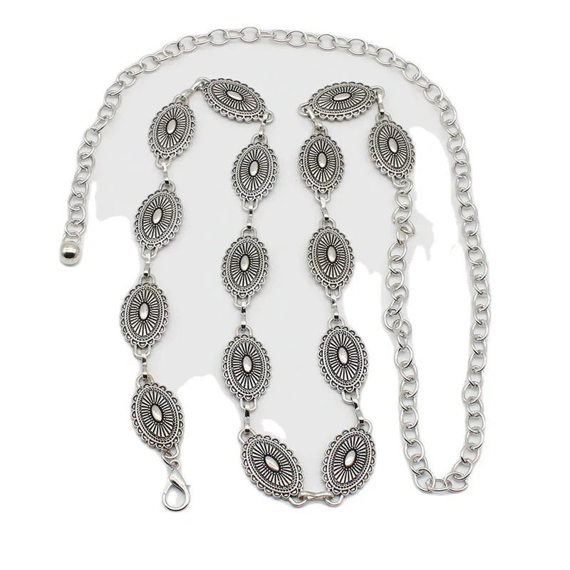 Vintage Chain Belt Summer Dress Skirt Boho Belt Versatile Sweater Chain Waist Seal Retro Fashion Decoration Belts for Women