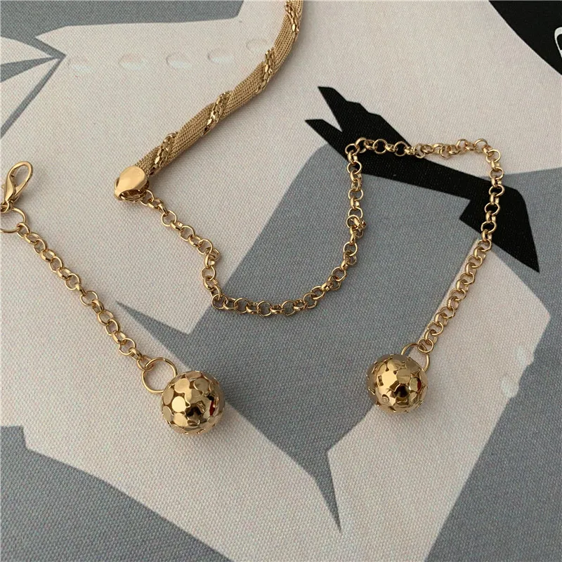 Gold Metal Thin Women Belt Elegant Shiny Tassel Long Chain Waist Belts For Ladies Fashion Dress Skirt Waistband Body Belts