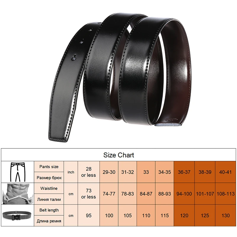 New Men's Trouser Belt Alloy Silver Metal Buckle Leather Belt Male 28mm33mm Cowhide 125cm Brown Belt Girdle