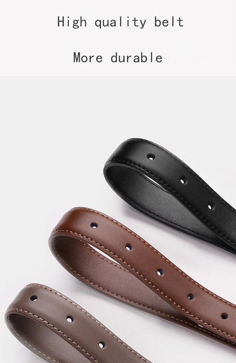 Classic Women Belt Black Needle Buckle Retro Jeans Leather Fashion Belt High Quality Strap
