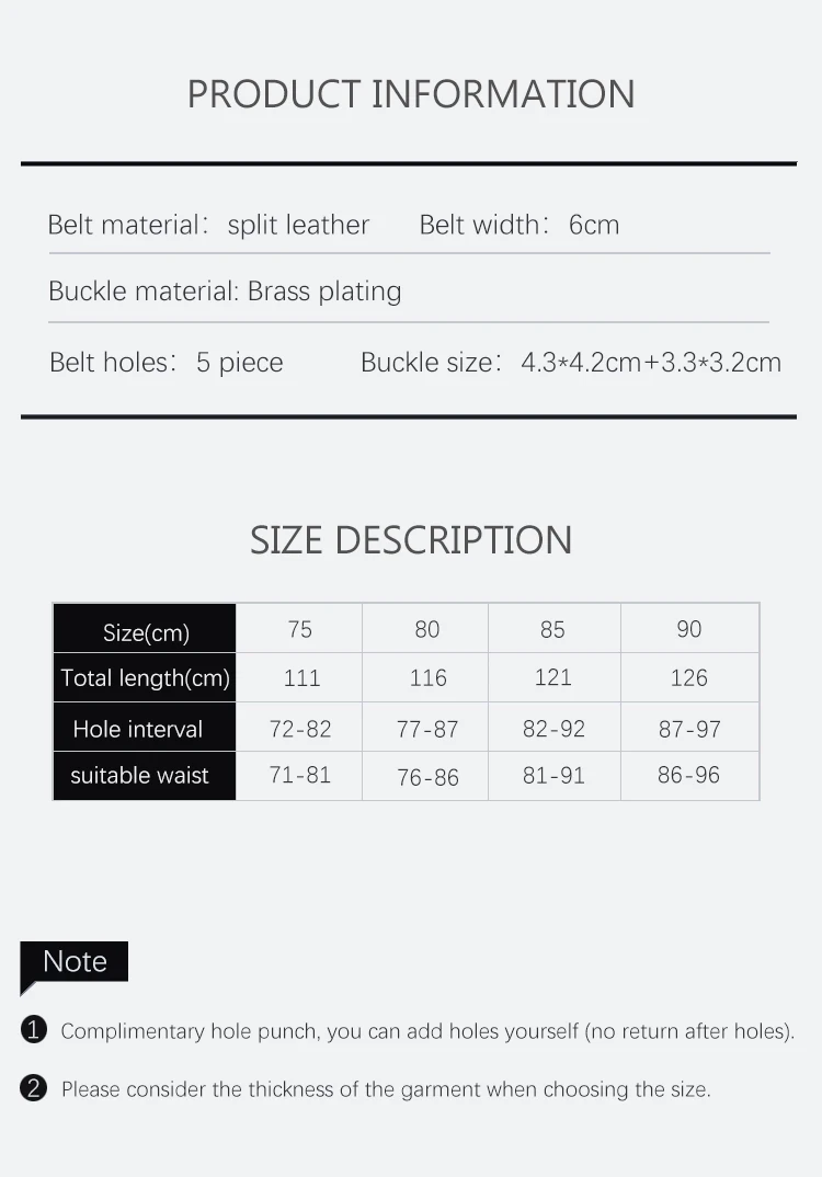 Double Needle Silver Buckle Cowhide Waist Seal, Women's Leather Wide Design Waist Belt, Black 6cm Width Coat Belt
