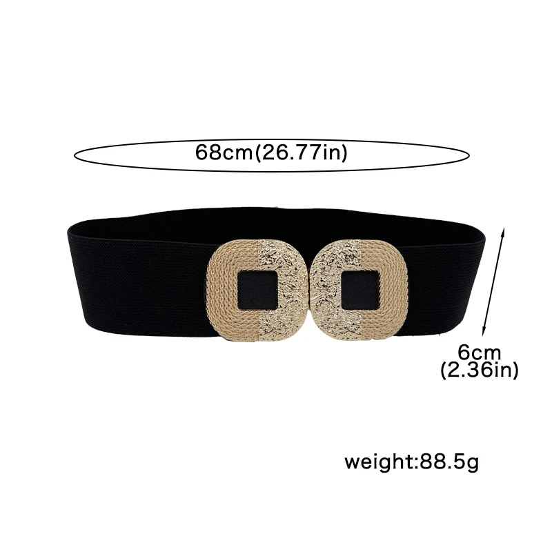 Fashion Women Wide Waistband For Coat Dress Decorative Girdles Strap Metal Buckle Belt Female Body Slimming Cummerbund Corset 벨트
