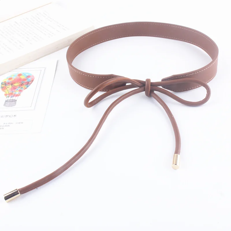 Waist Leather Belt for Women Dress Coat Suit Knot Rope Luxury Designer ladies Corset Hip High Belt Waistband Appreal Accessories