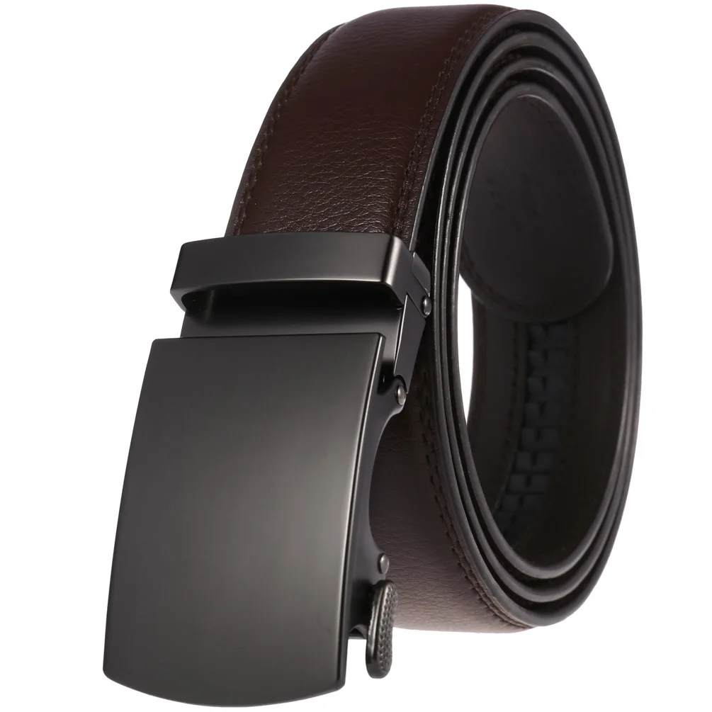Men's Belt Genuine Leather Strap Male Waistband Automatic Buckle Business Belts for Men High Quality Girdle Belts For Jeans