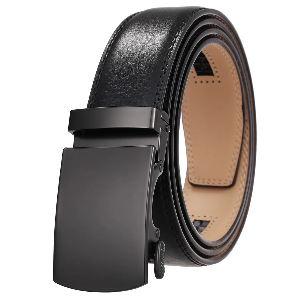 Men's Belt Genuine Leather Strap Male Waistband Automatic Buckle Business Belts for Men High Quality Girdle Belts For Jeans