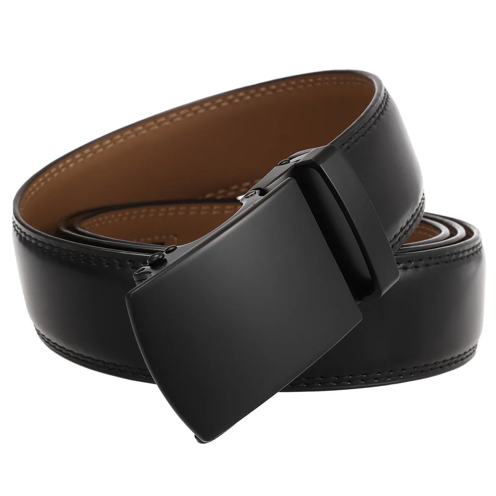 Men's Belt Genuine Leather Strap Male Waistband Automatic Buckle Business Belts for Men High Quality Girdle Belts For Jeans