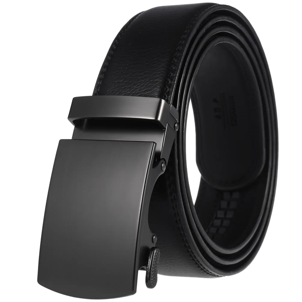 Men's Belt Genuine Leather Strap Male Waistband Automatic Buckle Business Belts for Men High Quality Girdle Belts For Jeans