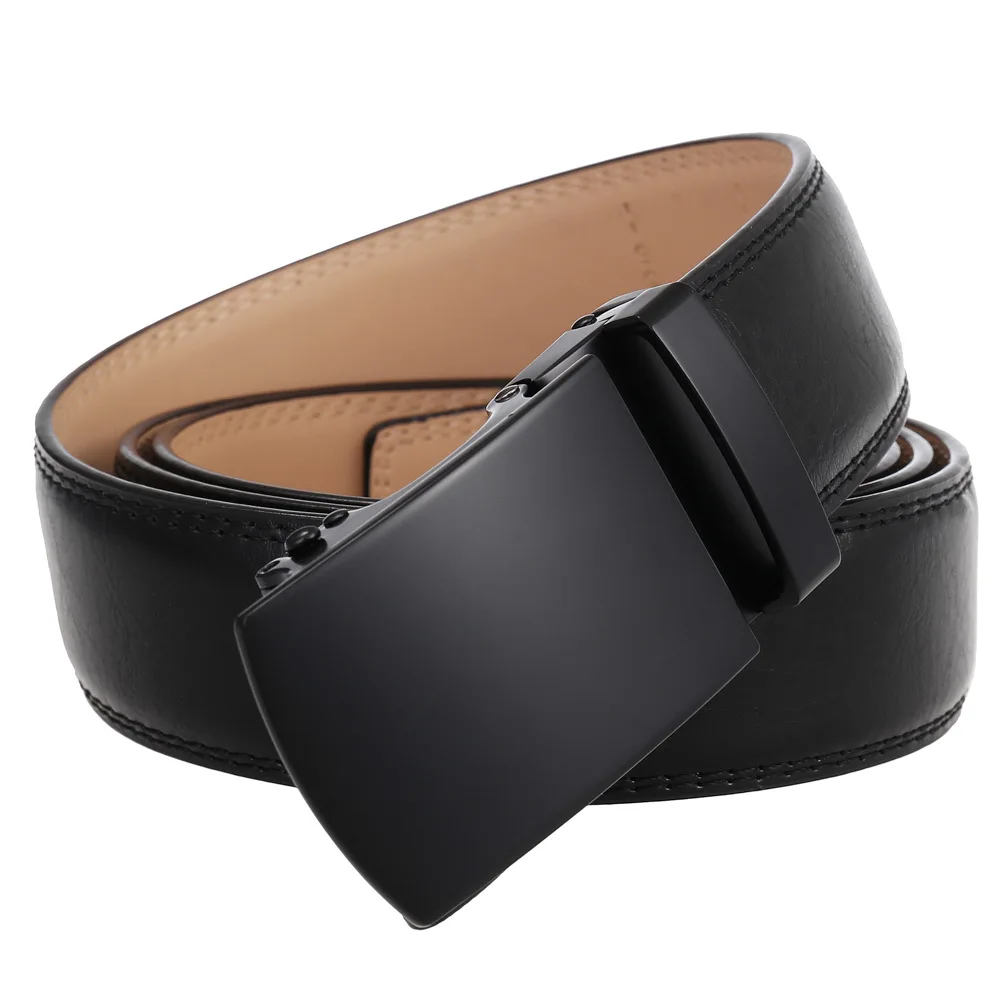 Men's Belt Genuine Leather Strap Male Waistband Automatic Buckle Business Belts for Men High Quality Girdle Belts For Jeans