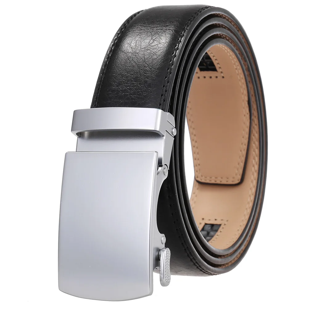 Men's Belt Genuine Leather Strap Male Waistband Automatic Buckle Business Belts for Men High Quality Girdle Belts For Jeans