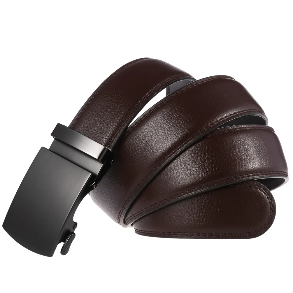 Men's Belt Genuine Leather Strap Male Waistband Automatic Buckle Business Belts for Men High Quality Girdle Belts For Jeans