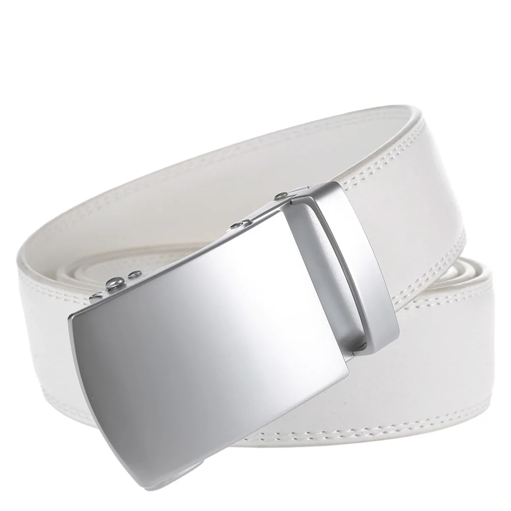 Men's Belt Genuine Leather Strap Male Waistband Automatic Buckle Business Belts for Men High Quality Girdle Belts For Jeans