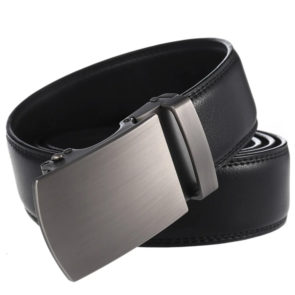 Men's Belt Genuine Leather Strap Male Waistband Automatic Buckle Business Belts for Men High Quality Girdle Belts For Jeans