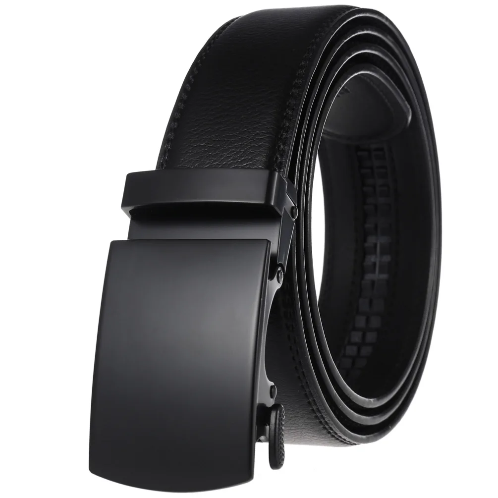 Men's Belt Genuine Leather Strap Male Waistband Automatic Buckle Business Belts for Men High Quality Girdle Belts For Jeans