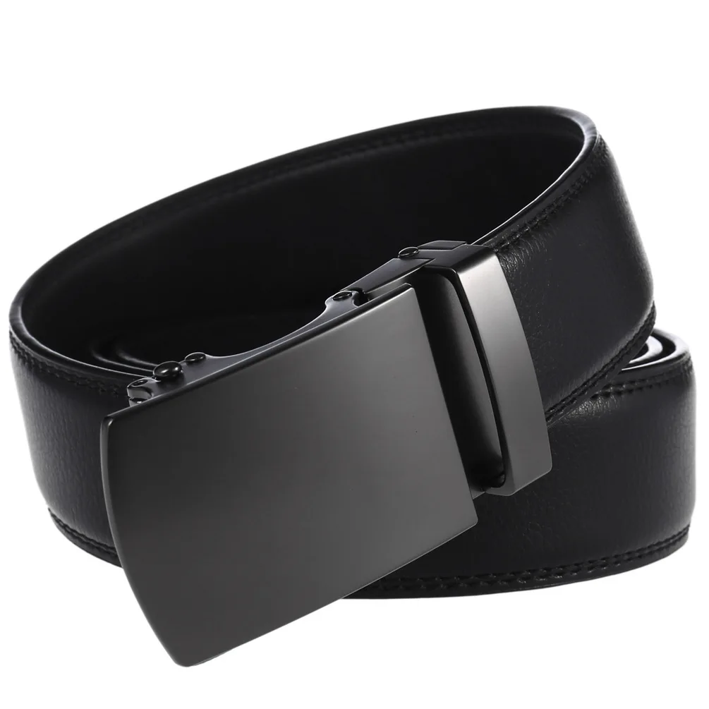 Men's Belt Genuine Leather Strap Male Waistband Automatic Buckle Business Belts for Men High Quality Girdle Belts For Jeans