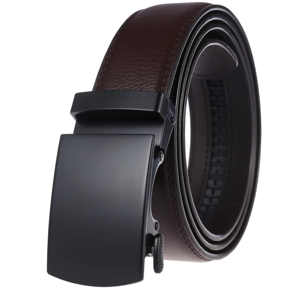 Men's Belt Genuine Leather Strap Male Waistband Automatic Buckle Business Belts for Men High Quality Girdle Belts For Jeans