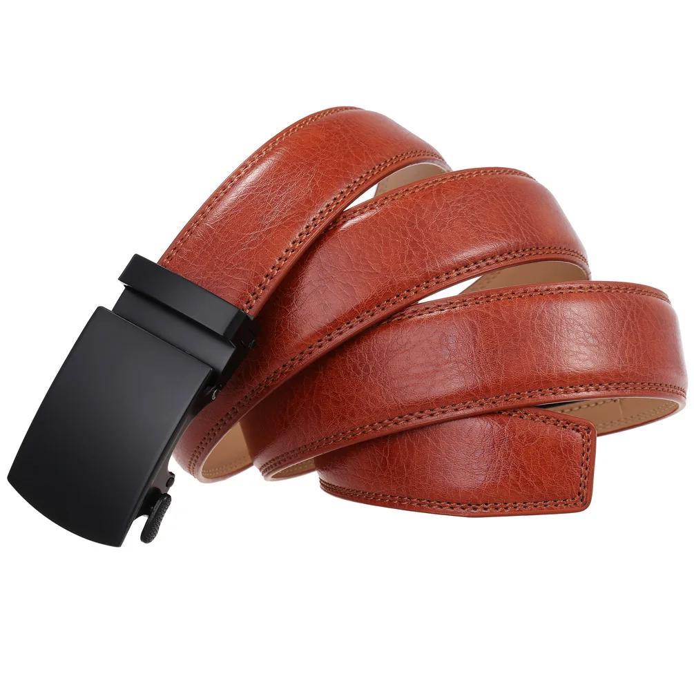 Men's Belt Genuine Leather Strap Male Waistband Automatic Buckle Business Belts for Men High Quality Girdle Belts For Jeans