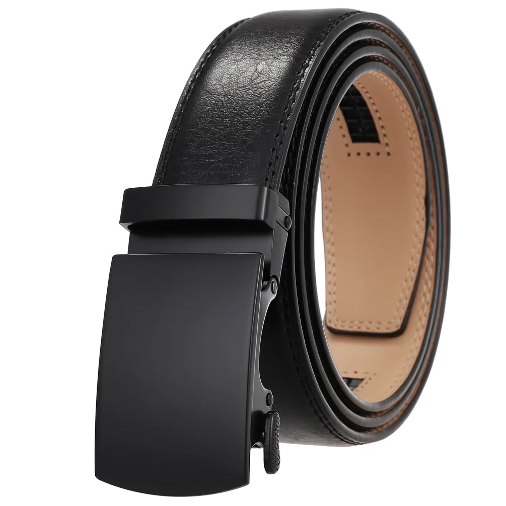 Men's Belt Genuine Leather Strap Male Waistband Automatic Buckle Business Belts for Men High Quality Girdle Belts For Jeans
