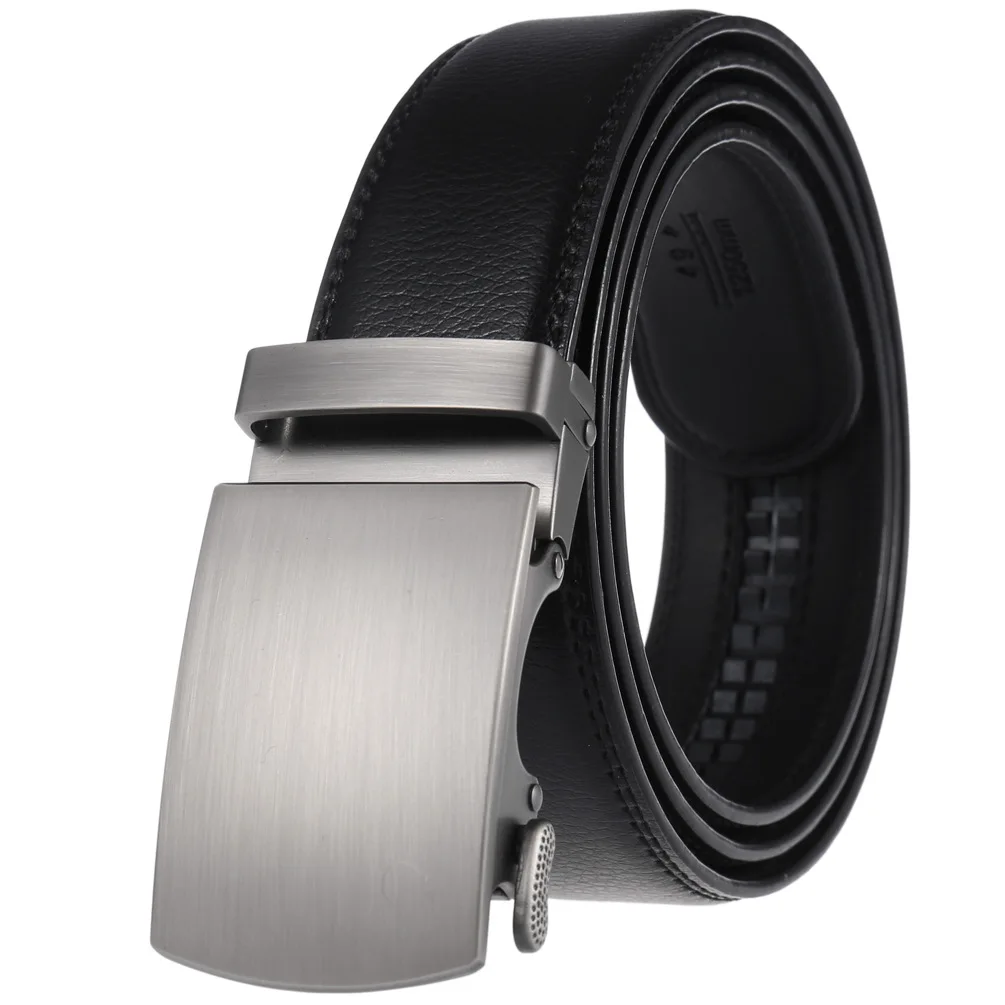 Men's Belt Genuine Leather Strap Male Waistband Automatic Buckle Business Belts for Men High Quality Girdle Belts For Jeans
