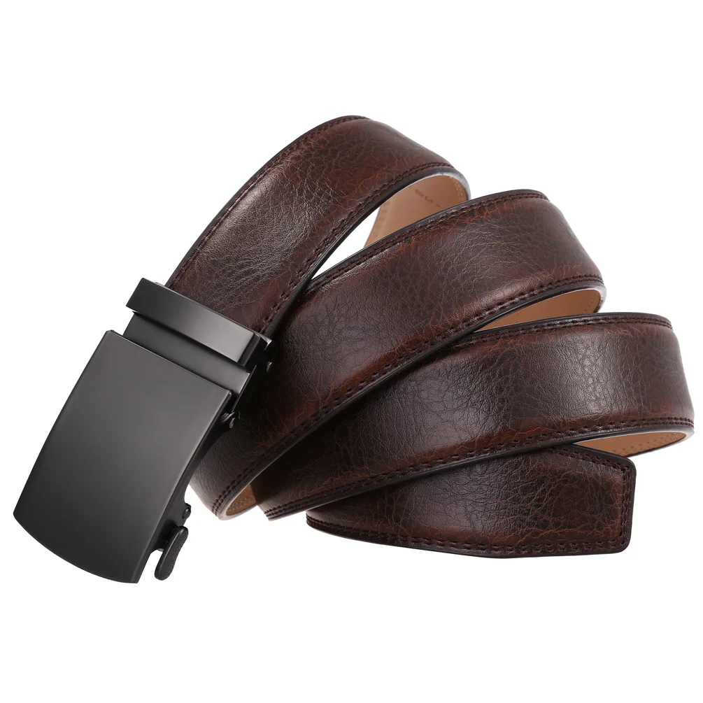 Men's Belt Genuine Leather Strap Male Waistband Automatic Buckle Business Belts for Men High Quality Girdle Belts For Jeans