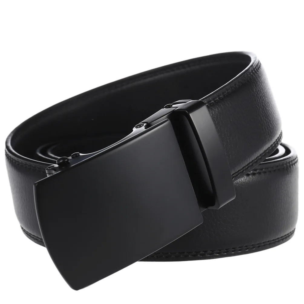 Men's Belt Genuine Leather Strap Male Waistband Automatic Buckle Business Belts for Men High Quality Girdle Belts For Jeans