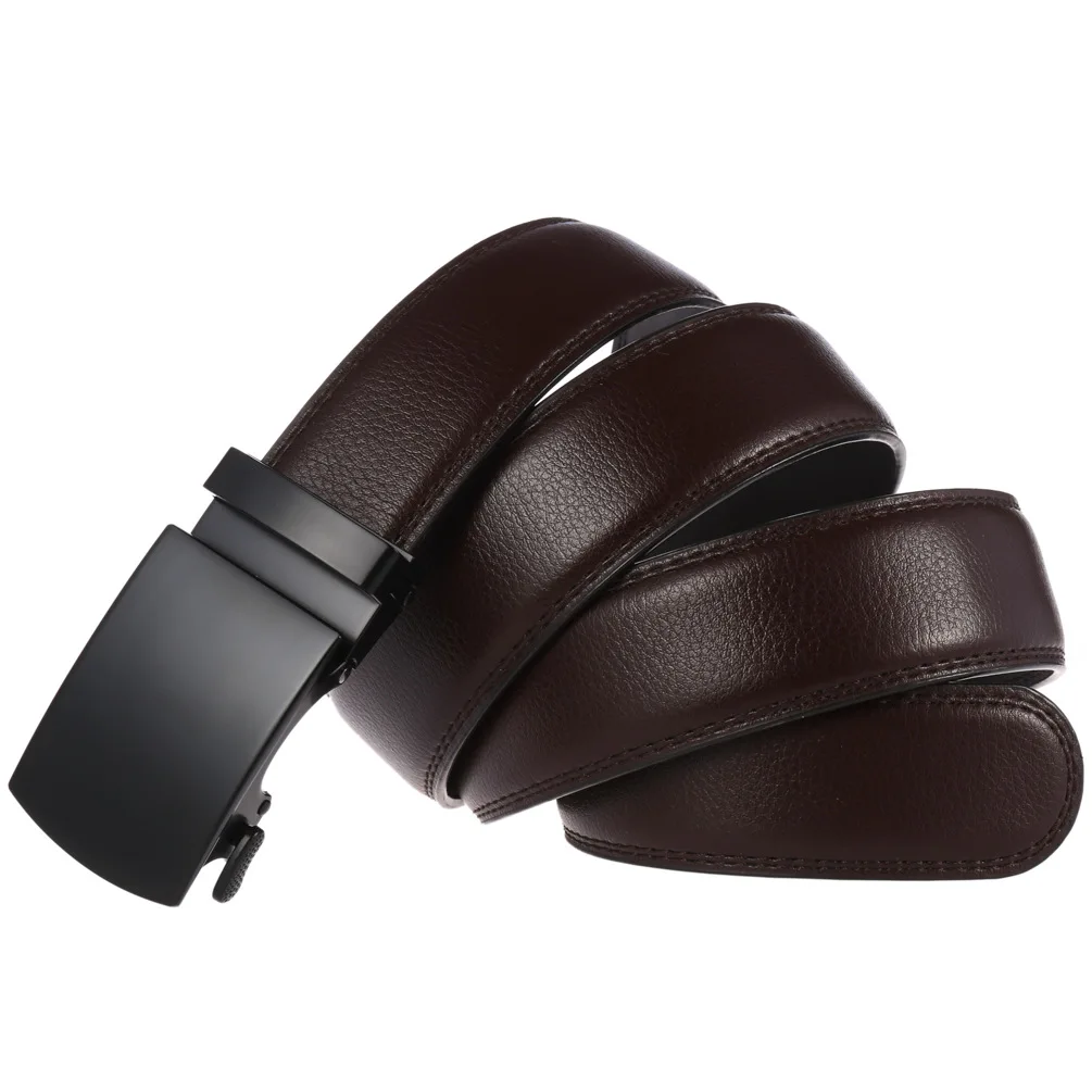 Men's Belt Genuine Leather Strap Male Waistband Automatic Buckle Business Belts for Men High Quality Girdle Belts For Jeans