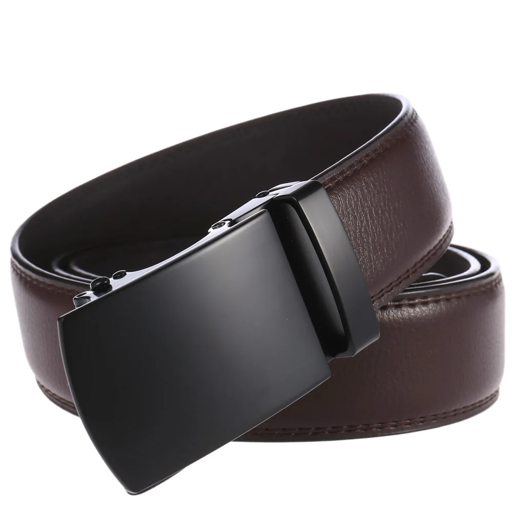Men's Belt Genuine Leather Strap Male Waistband Automatic Buckle Business Belts for Men High Quality Girdle Belts For Jeans