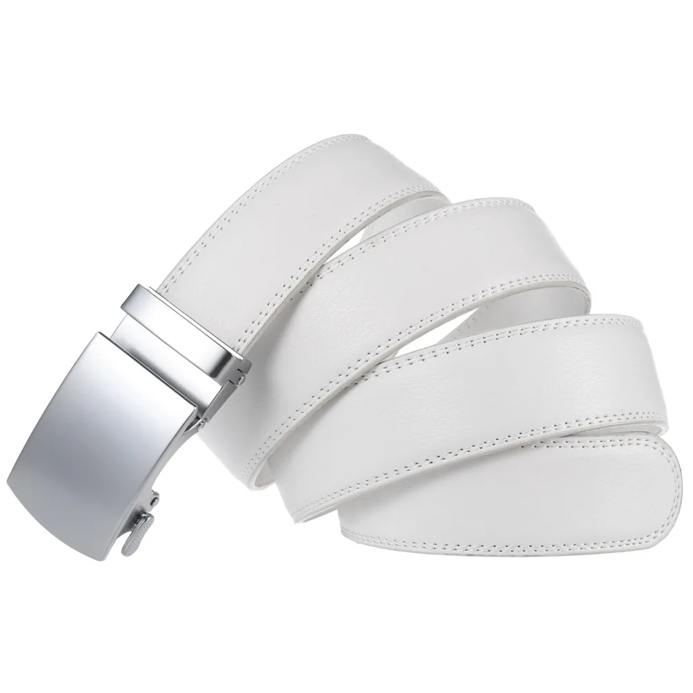Men's Belt Genuine Leather Strap Male Waistband Automatic Buckle Business Belts for Men High Quality Girdle Belts For Jeans