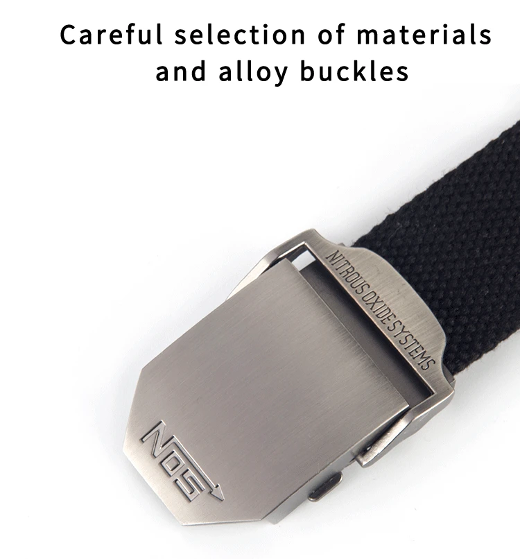 Tactical Dragon Brand Men's Belt Smooth Buckle Canvas Belt Casual Work Pants Belt Version Trendy Male Student Youth Outdoors