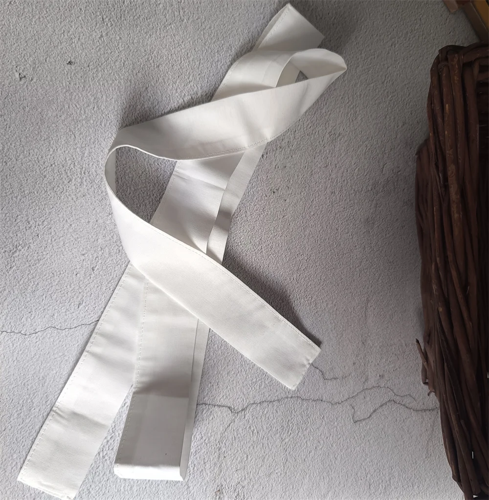 New White Japanese Style Yukata Kimono Belt Costume Accessories Decor Waistband Women Men Birthday Gift 1pc