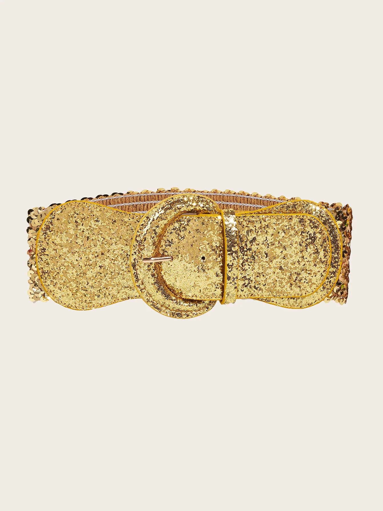 8x77cm Gold Silver Black Women Wide Sequin Belt Female Waistband For Girl Party Club Coat Dress Sweater Punk Gothic Decorative