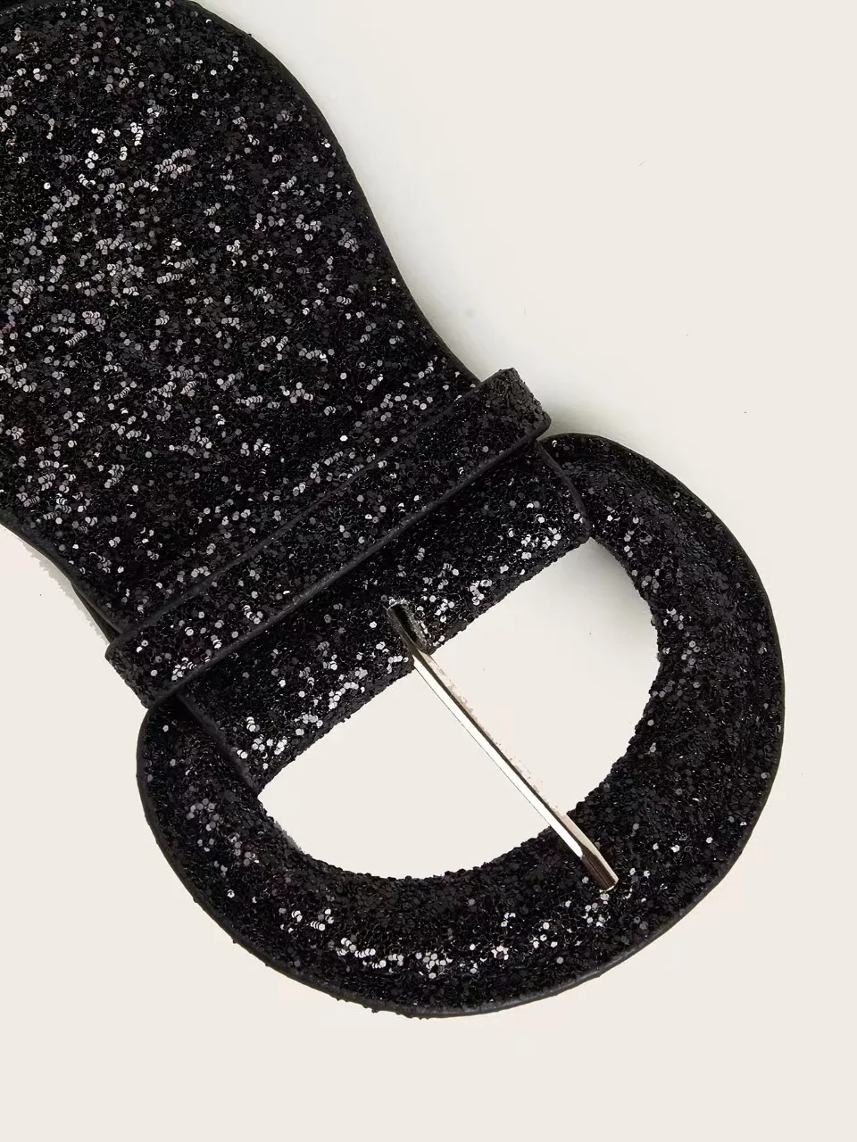 8x77cm Gold Silver Black Women Wide Sequin Belt Female Waistband For Girl Party Club Coat Dress Sweater Punk Gothic Decorative