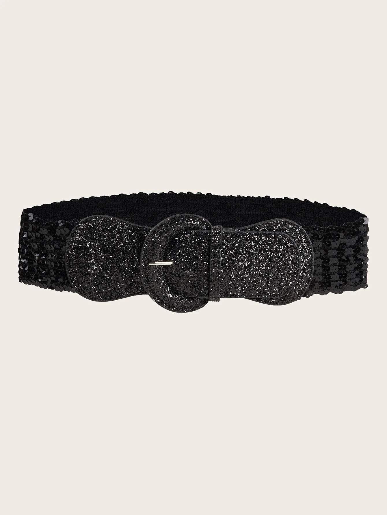8x77cm Gold Silver Black Women Wide Sequin Belt Female Waistband For Girl Party Club Coat Dress Sweater Punk Gothic Decorative
