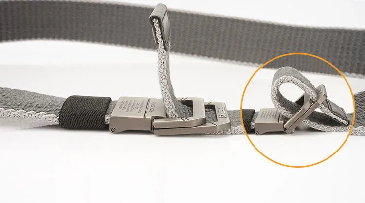 High Quality Canvas Belt Men Women Alloy Buckle Fashion Casual Belt Streetwear Knitting Belt AE201