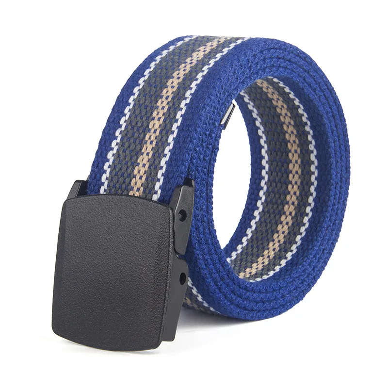 New Canvas Belt Men Women Waist Belt Fashion Plastic Buckle Casual Cowboy 3.8cm Belts Ceinture for Jean Designer Belt Mens