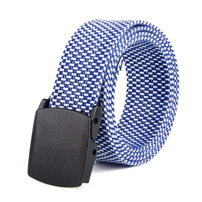 New Canvas Belt Men Women Waist Belt Fashion Plastic Buckle Casual Cowboy 3.8cm Belts Ceinture for Jean Designer Belt Mens
