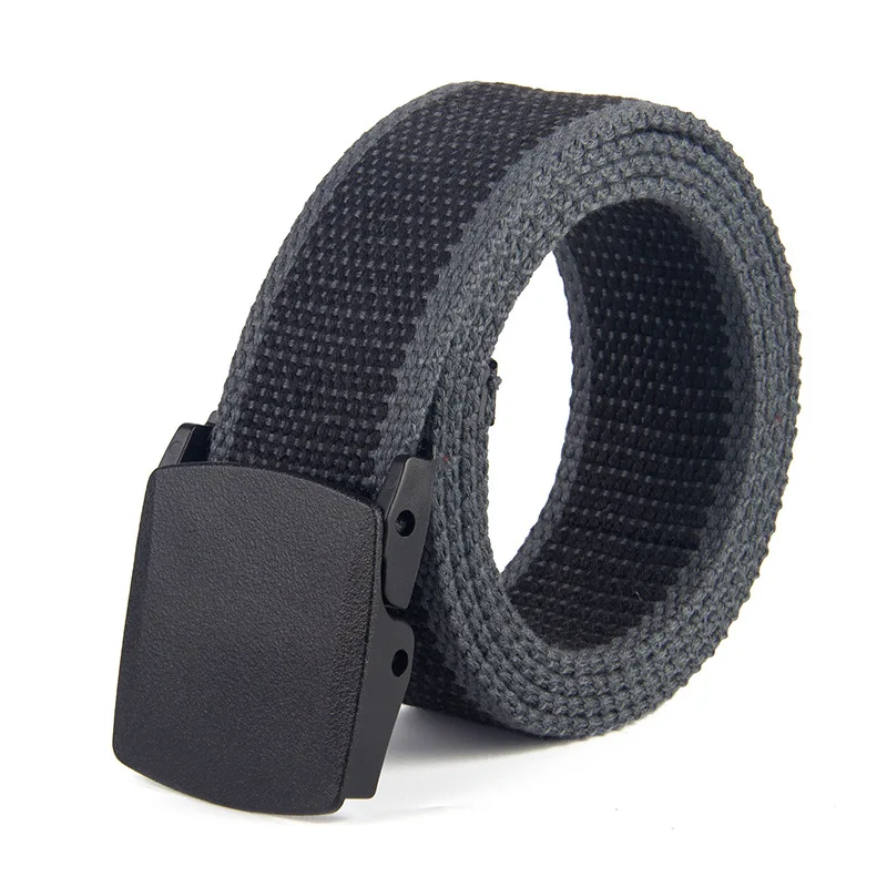 New Canvas Belt Men Women Waist Belt Fashion Plastic Buckle Casual Cowboy 3.8cm Belts Ceinture for Jean Designer Belt Mens