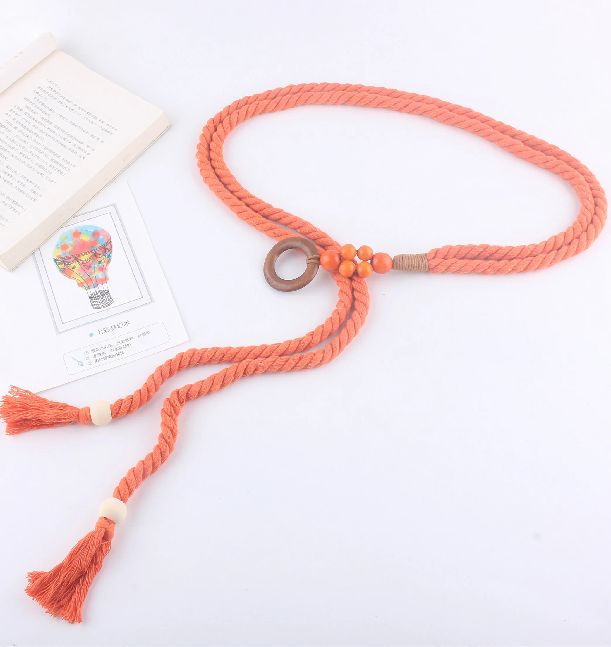 Woven Waistband Women Waist Belt Hemp Rope Vintage Round Buckle Jeans Corset Belt Hip High Dress Waistband Appreal Accessories