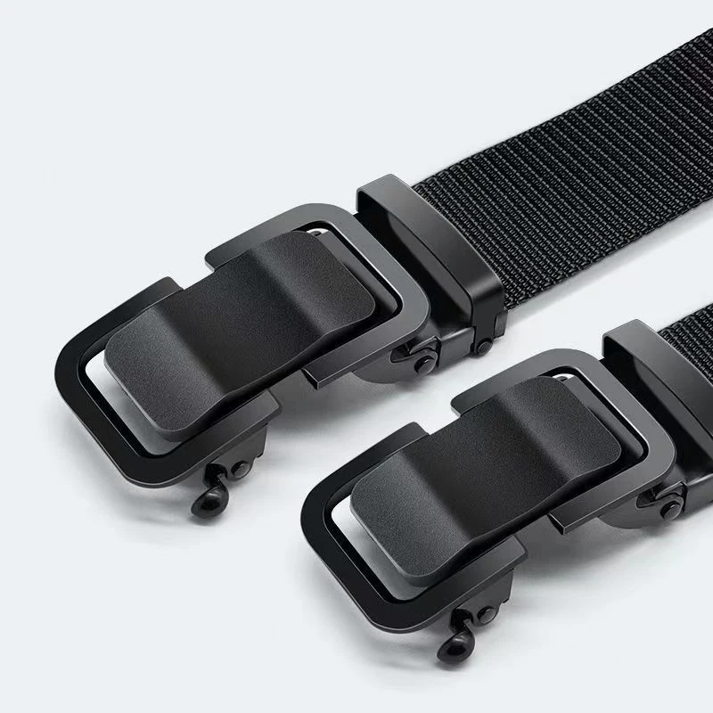 New Metal Buckle Tactical Belt Men's Nylon Braided Military Belt Canvas Casual Golf Outdoor Training Workwear Pants Waist Belt