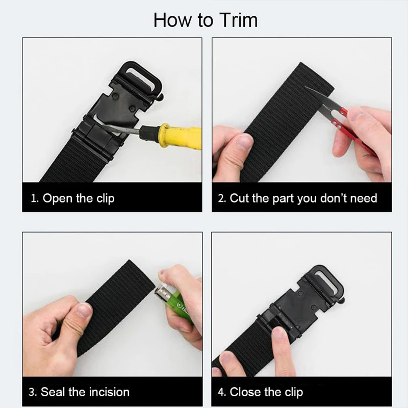 New Metal Buckle Tactical Belt Men's Nylon Braided Military Belt Canvas Casual Golf Outdoor Training Workwear Pants Waist Belt