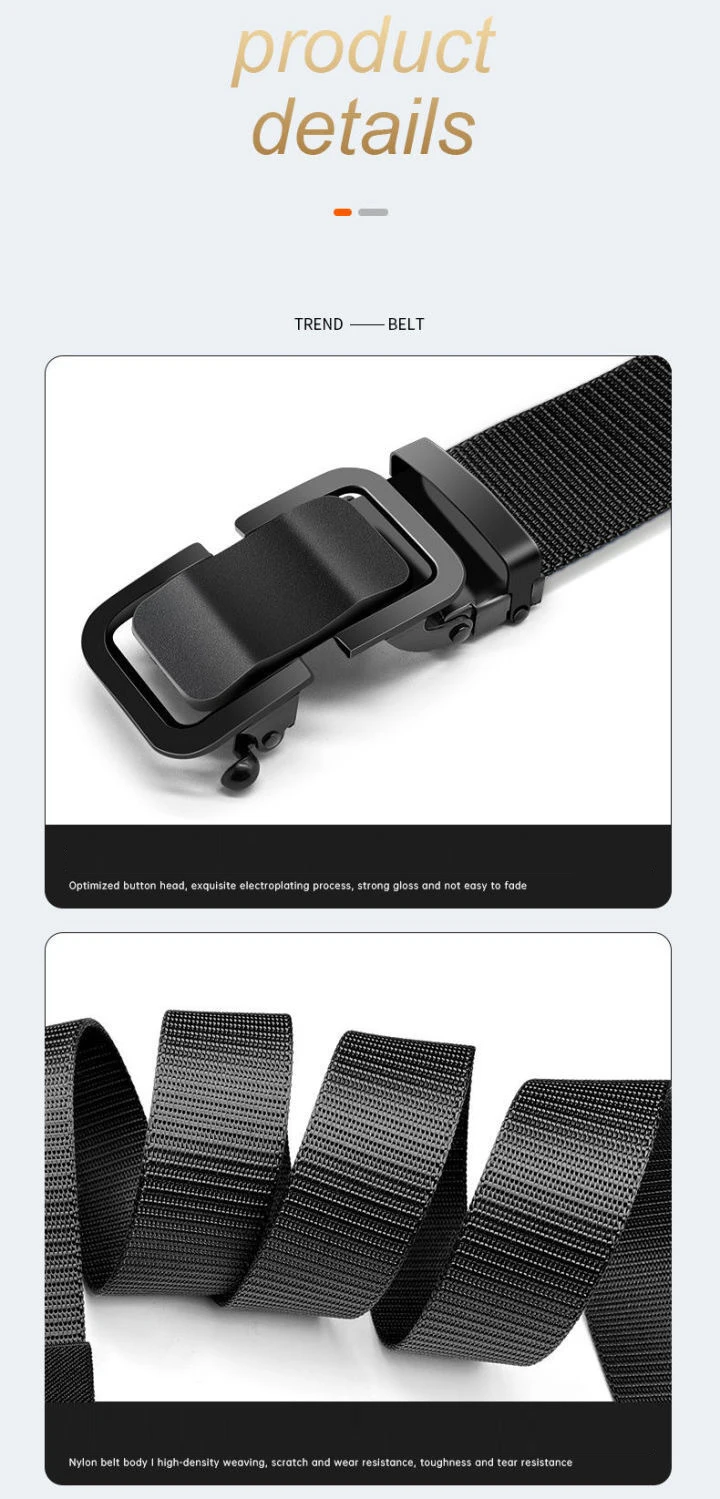 New Metal Buckle Tactical Belt Men's Nylon Braided Military Belt Canvas Casual Golf Outdoor Training Workwear Pants Waist Belt