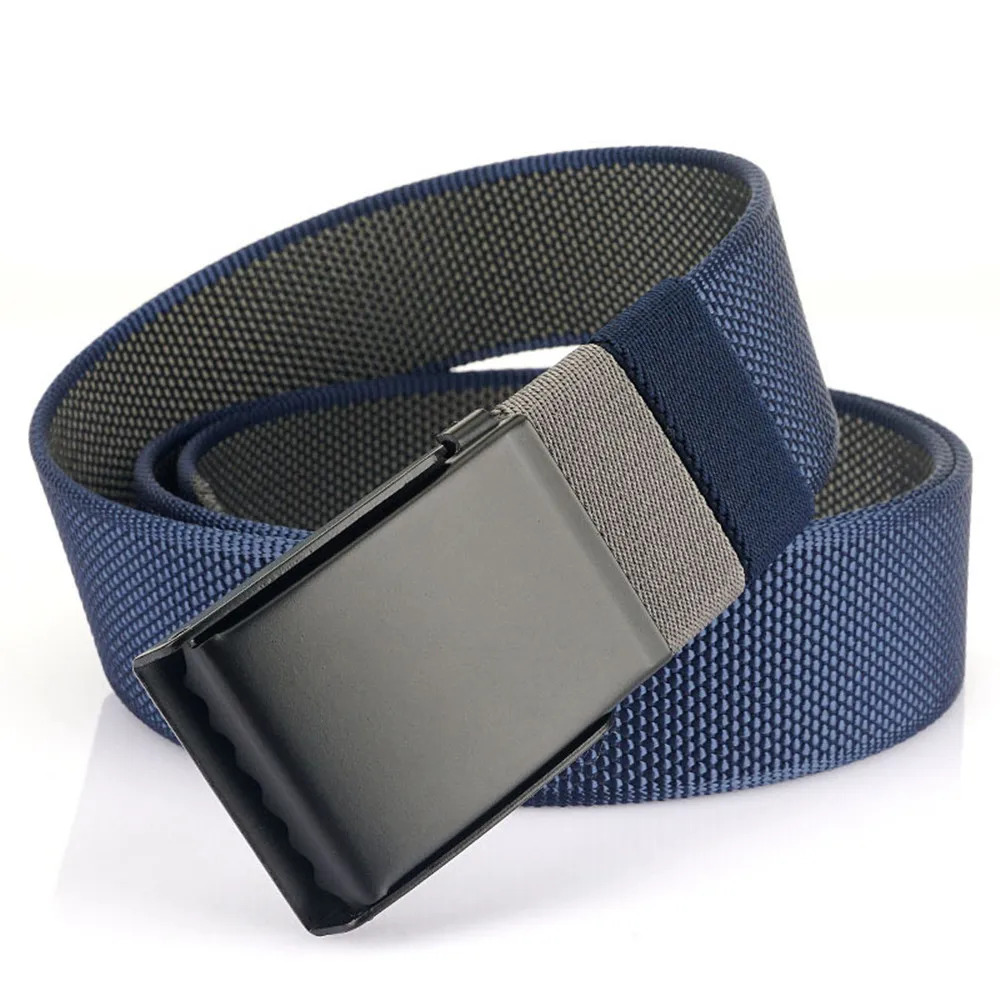 Men's Belt Fashion New Unisex Trousers for Jeans Adjustable Waist Breathable Outdoor Tactical Nylon Belt
