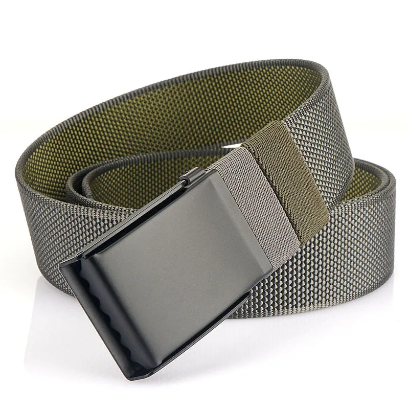 Men's Belt Fashion New Unisex Trousers for Jeans Adjustable Waist Breathable Outdoor Tactical Nylon Belt