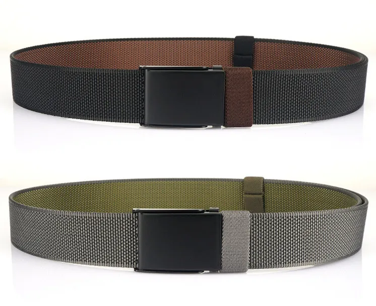 Men's Belt Fashion New Unisex Trousers for Jeans Adjustable Waist Breathable Outdoor Tactical Nylon Belt