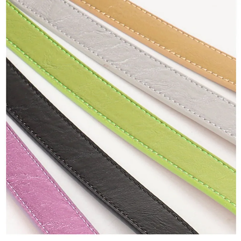 2.4cm Women's Belt Fashion Trend Personality Design Versatile Jeans Girdle Hip Hop Girl Rose Red Pu Silver Buckle Waistband