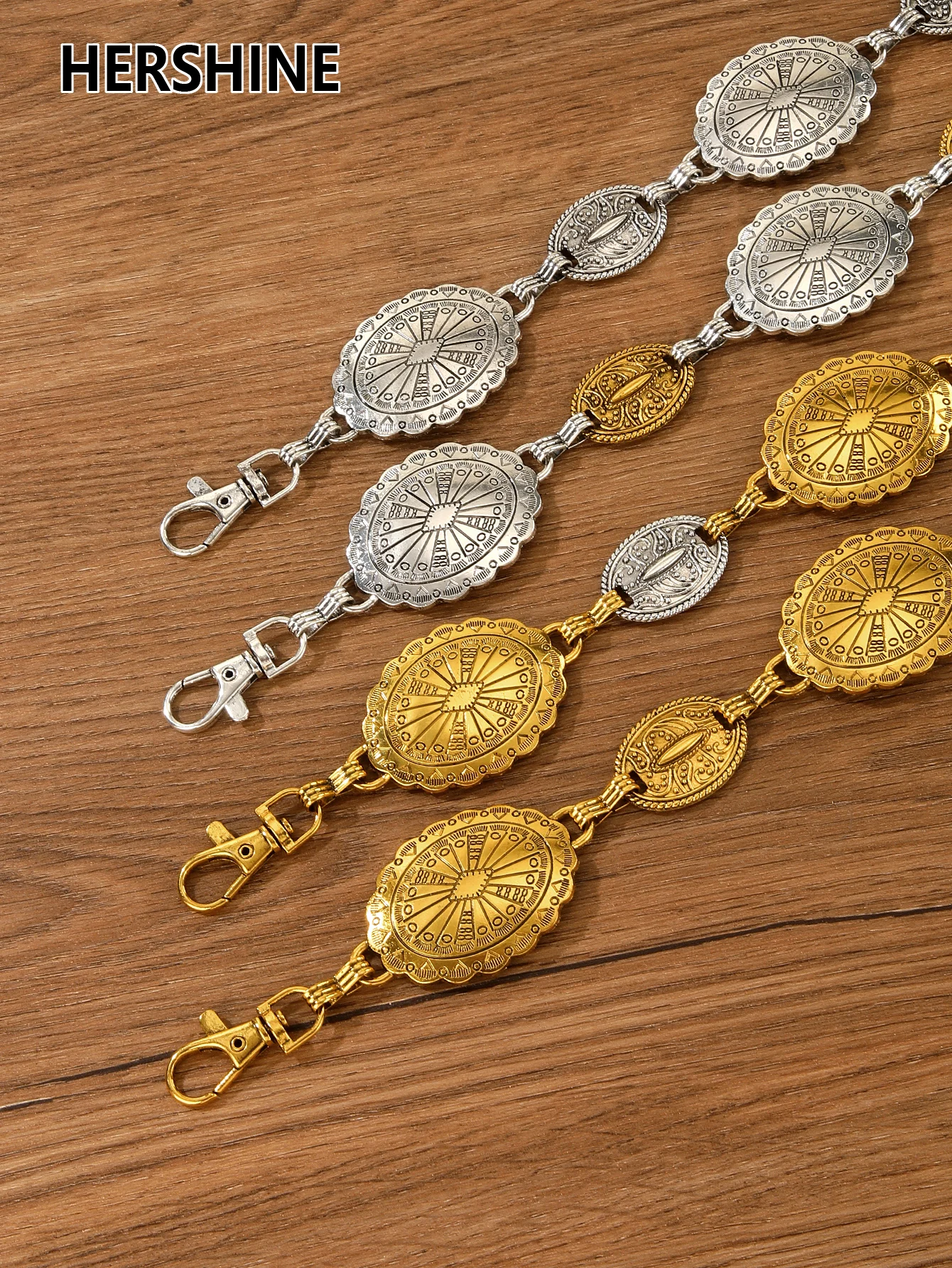 HERSHINE 1-piece women's vintage metal waist chain set, an elegant dress accessory with a bohemian style,spring,summer,Christmas