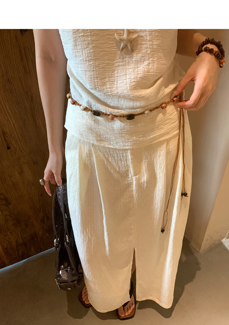 Ethnic Style Woven Beaded Waist Rope For Women With A Dress To Decorate The Summer Bohemian Belt And Waist Chain To Cinch